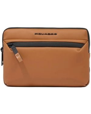 Piquadro Bolso Messenger Impermeable - Marrón
