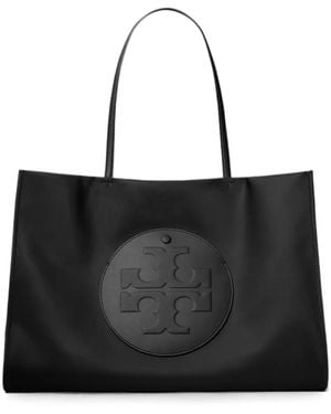 Tory Burch Logo-Embossed Tote Bag - Black