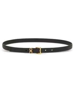 Ferragamo Leather Belt - White