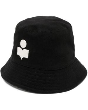 Isabel Marant Haley Logo-Embroidered Bucket Hat - Black