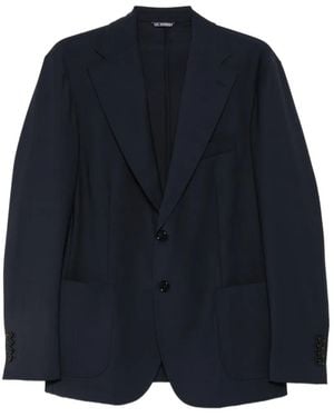 Les Hommes Single-Breated Blazer - Blue