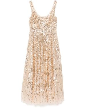 Needle & Thread Marquet Jurk - Naturel