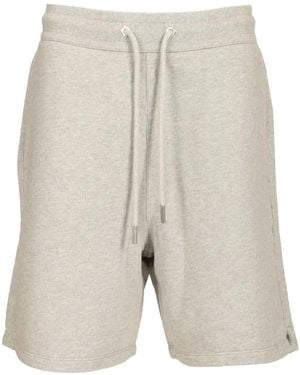 Ami Paris Pantalones Cortos De Deporte Con Contraste - Blanco