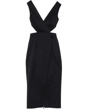 Safiyaa Oakley Midikleid Mit Cut-Out - Schwarz
