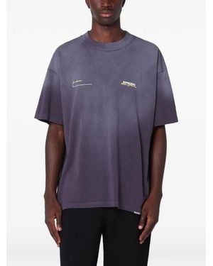 Represent Faded Logo T-Shirt - Purple