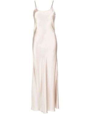 Voz Liquid Silk Slip Dress - White