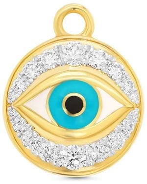 Sara Weinstock Charm Evil Eye en oro amarillo de 18 ct con diamantes - Gris