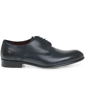 Corneliani Leather Derby Shoes - Grey