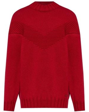 DSquared² Chevron-Knit Sweater - Red
