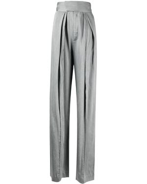 Maticevski High-Waist Flared Trousers - Grey
