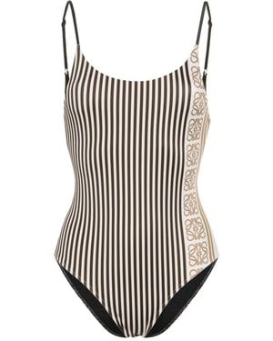 Loewe X Paula'Ibiza Badeanzug Mit Anagram-Motiv - Weiß