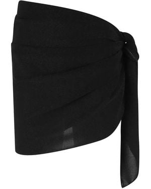 MC2 Saint Barth Sery Knotted Sarong Skirt - Black