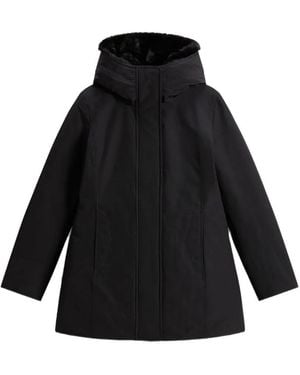 Woolrich Boulder Hooded Parka Coat - Black