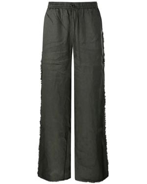 P.A.R.O.S.H. Fringed-Trim Pants - Green