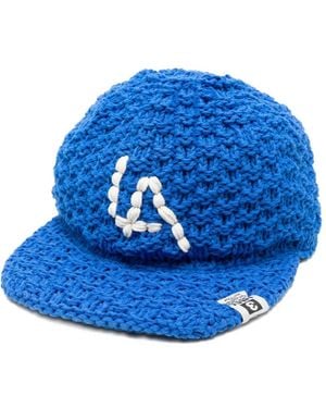 Maison Mihara Yasuhiro Gestrickte Baseballkappe - Blau