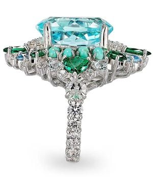 Anabela Chan Aqua Poseidon Multi-Stone Ring - Green