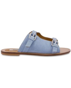 Moschino Buckled Sandals - Blue