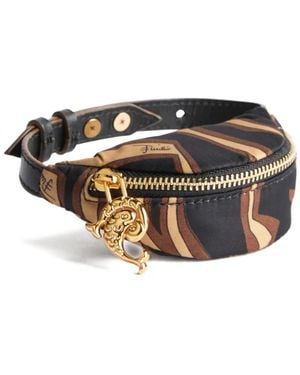 PUCCI Yummy Leather-Strap Printed Coin Purse - Black
