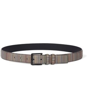 Paul Smith Woven Buckle Belt - White
