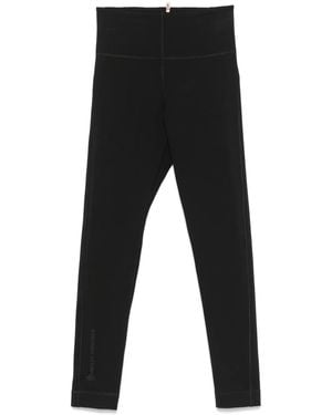 Moncler Technical Jersey Leggings in Black | Lyst