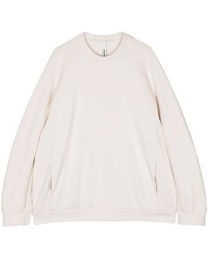 Attachment Crew-Neck Sweatshirt - White