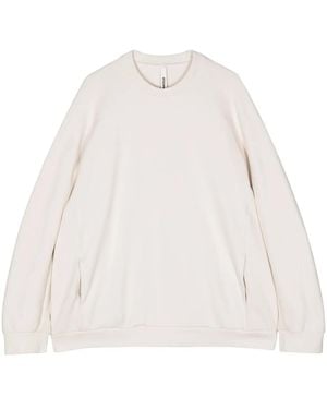 Attachment Crew-Neck Sweatshirt - White