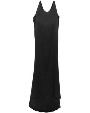 Tom Ford Peach-Feel Silk Halter-Neck Evening Dress - Black