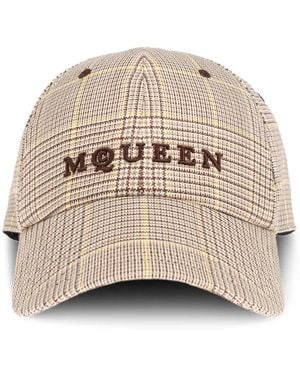 McQueen Casquette À Carreaux - Neutre