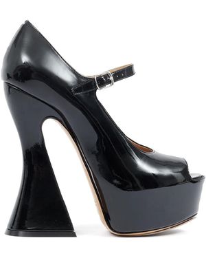 Maison Margiela Sketch 150Mm Mary Jane Court Shoes - Blue