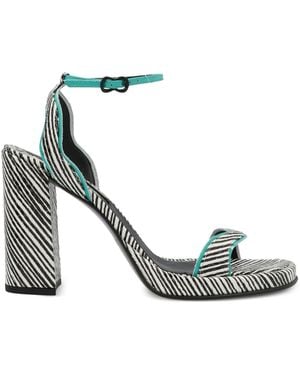 Free Lance 100Mm Liza Sandals - Metallic