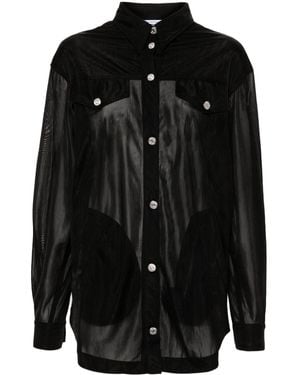 Moschino Semi-Sheer Shirt - Black