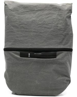 Côte&Ciel Reflective-Finish Zip-Fastening Backpack - Grey