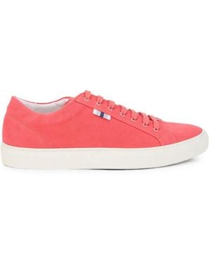 Fedeli Low-Top Cotton Trainers - Pink