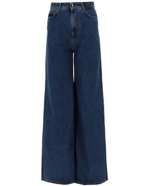 Max Mara Five-Pockets Wide-Leg Jeans - Blue