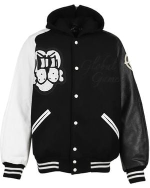 Chio Gobal Game Hooded Graphic Jacket - Black