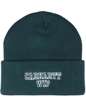 Carhartt Logo-Embroidered Beanie Hat - Green