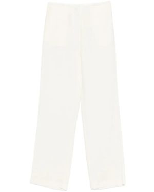 Patrizia Pepe Dart-Detail Trousers - White