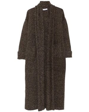 ELY ELY Cardigan Moucheté À Col Châle - Brown
