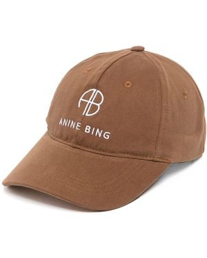 Anine Bing Jeremy Baseball Cap Dark Camel - Brown
