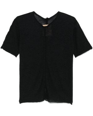 Uma Wang Cashmere T-Shirt - Black