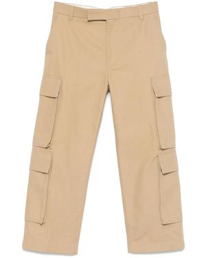 Thom Browne Washed Utility Chino Cargo Trousers - Natural