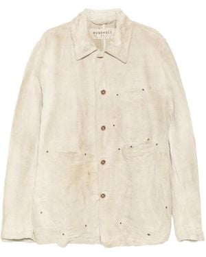 Rundholz Rivet-Detail Hemp Jacket - Natural