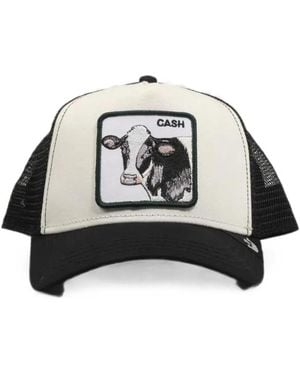 Goorin Bros Cash Cow Patch-Detail Mesh-Panel Baseball Cap - Black