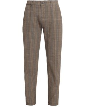Department 5 Checked Tailored Pants - Gray
