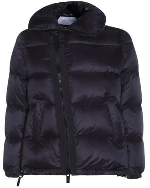 Sacai Asymmetric-Zip Quilted Jacket - Blue