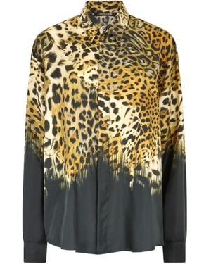 Roberto Cavalli Chemise À Imprimé Léopard - Multicolour