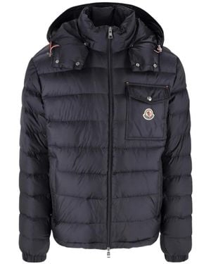 Moncler Quilted Hooded Jacket - Blue