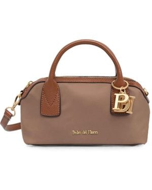 Pedro Del Hierro Madrid Logo-Charm Tote Bag - Brown