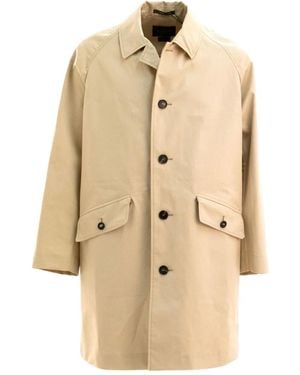 Montedoro Button-Pocket Coat - Natural