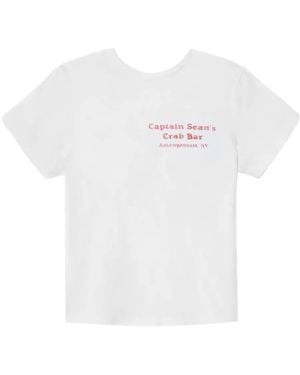 RE/DONE Crab Graphic Tee - White